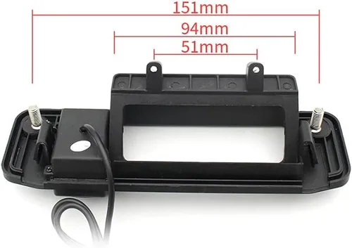 Miniatura 4 de Vlicevrn CCD Cámara de visión trasera para automóvil con mango de maletero con lente de ojo de pez, visión nocturna, cámara de estacionamiento