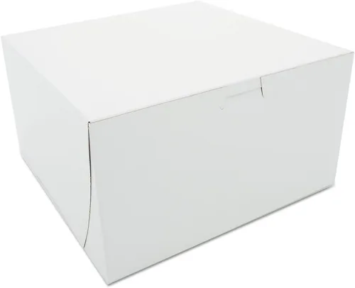 Miniatura 9 de Southern Champion Tray 0961K - Caja de panadería de cartón kraft sin bloqueo de ventana, 9 pulgadas de largo x 9 pulgadas de ancho x 4 pulgadas