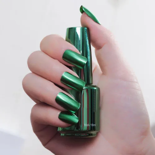 Miniatura 6 de Esmalte de uñas metálico, herramienta de manicura acrílica para bricolaje, esmalte de uñas de pintura de secado rápido y despega (morado)