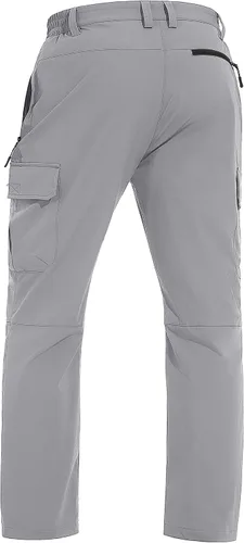 Miniatura 3 de TACVASEN Pantalones de trabajo para hombre, resistentes al agua, antidesgarros, de secado rápido, para senderismo, viajes, exteriores, con 5