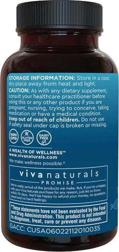 Miniatura 9 de Viva Naturals Aceite de Pescado Omega-3, Triple Fuerza, 2500 mg, 30 Cápsulas Blandas – Ácidos Grasos Omega 3 Re-Esterificados Incluyendo EPA, DHA