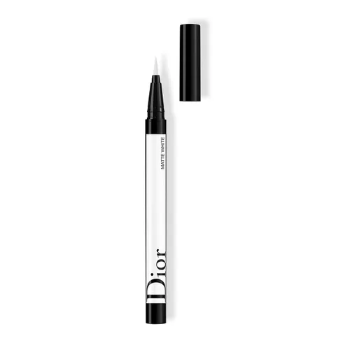 Christian Dior Diorshow On Stage - Delineador de ojos líquido 001 blanco mate para mujer, 0.01 onzas