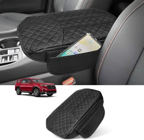 Miniatura 34 de Ajuste Personalizado para Funda de Consola Central 2015-2020 Ford F150, 2017-2022 F250 F350 F450, 2018-2024 Ford Expedition Protector de Brazo