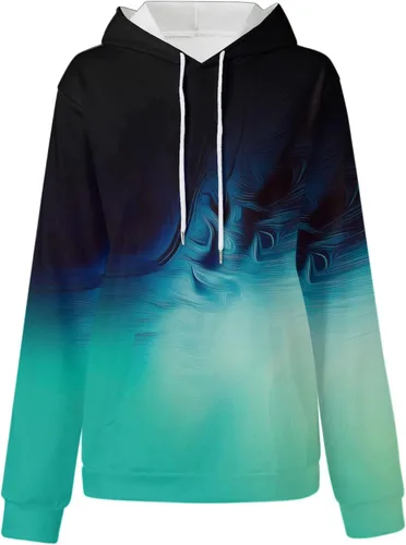 Miniatura 5 de Ceboyel Sudaderas de gran tamaño para mujer, teñido anudado, manga larga, sudaderas con capucha, ajuste holgado, ropa de moda para adolescentes