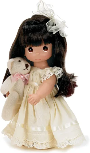 The Doll Maker Precious Moments Muñecas, Linda Rick, Cherish Me Always Brunette, muñeca de 12 pulgadas