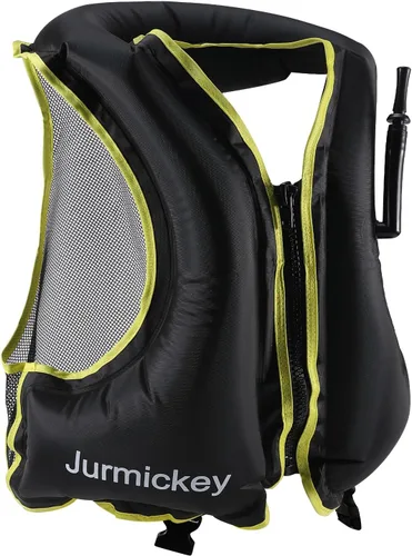 Miniatura 2 de Chaleco de esnórquel para adultos, chaleco inflable de esnórquel para hombres y mujeres, chaqueta de natación portátil y chaleco de flotabilidad