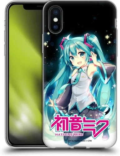 Miniatura 128 de Head Case Designs Licencia Oficial Hatsune Miku Gráficos Lindos Carcasa de Gel [Protección de Grado Militar] Compatible con Apple iPhone 7