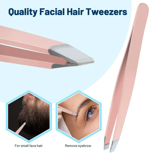 Miniatura 8 de WSYUB Pinzas para eliminar puntos negros, pinzas de pelo encarnado, extractor de espinillas de precisión, pinzas de celda, pinzas para cabello