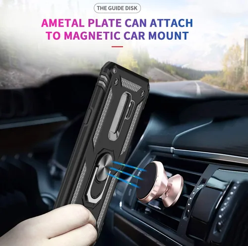 Miniatura 4 de LeYi Funda para Samsung Galaxy S9 Plus, Galaxy S9+ Plus con [paquete de 2] protector de pantalla curvado 3D, [grado militar] soporte de anillo