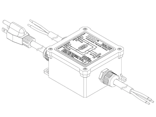 Miniatura 5 de Interruptor de transferencia automática de 15 amperios AC120V, interruptor de transferencia automática ATS (cables centrales + NEMA 5-15P)