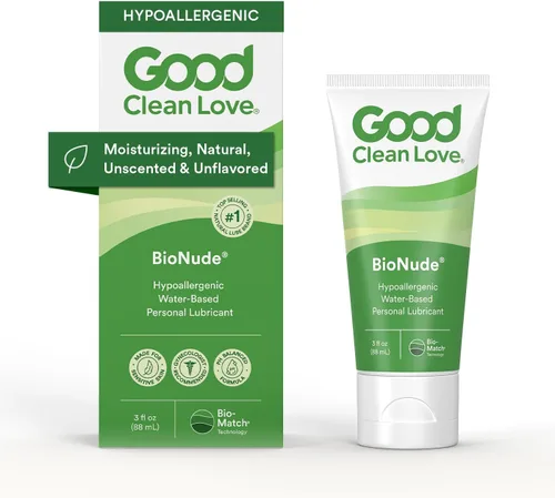 Miniatura 9 de Good Clean Love BioNude - Lubricante personal ultra sensible, hipoalergénico, sin perfume y sin sabor, lubricante a base de agua, seguro