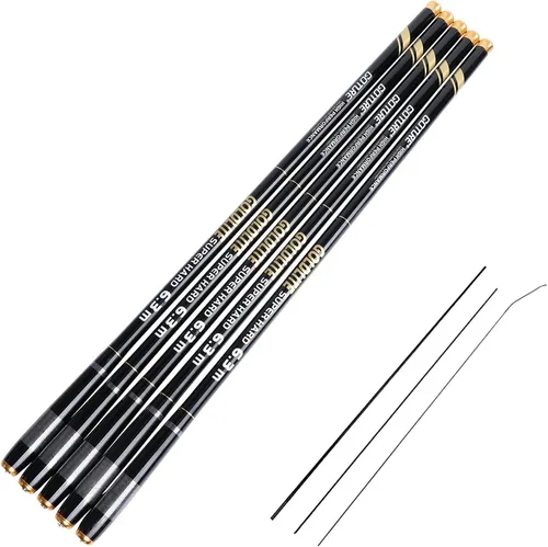 Miniatura 15 de Goture/ Kit de caña de pescar telescópica Tenkara/ Caña de pescar ultraligera para viajes, caña de pescar plegable portátil para bass y crappie