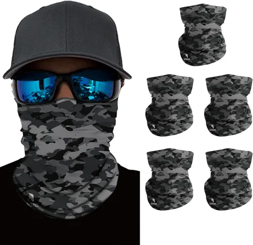 Miniatura 26 de Máscara facial para hombres y mujeres, protección solar UPF 30+, transpirable, bandana para motocicleta, senderismo, pesca
