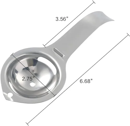 Miniatura 2 de Separador de huevos, separador de clara de huevo y yema, acero inoxidable, salud y seguridad, separador, aparatos de cocina 2 PIEZAS
