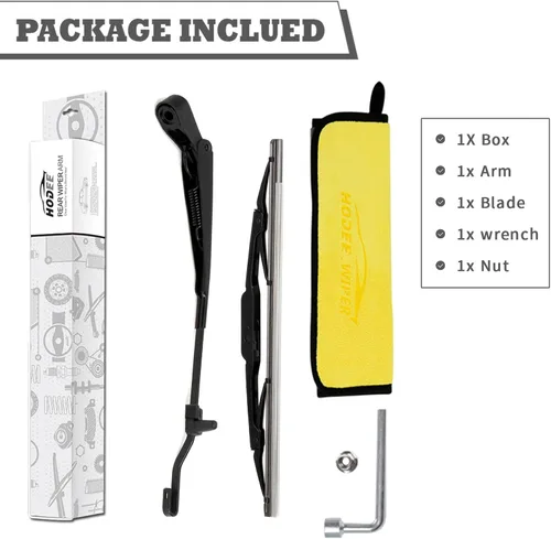 Miniatura 6 de Kit de brazo y cuchilla de limpiaparabrisas trasero, reemplazo de ajuste exacto para Kia Sorento 2003-2009, ajuste estilo OEM, fácil de instalar