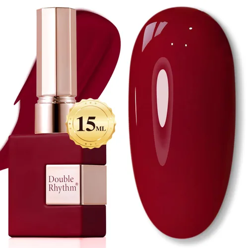 Miniatura 62 de Double Rhythm 15ml de esmalte de uñas en gel, color puro, mismo color, misma botella, esmalte de uñas de remoción para arte de manicura en salón