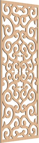 Miniatura 99 de Eveline - Paneles decorativos de pared de madera con calado, 13 3/8 pulgadas de ancho x 34 3/8 pulgadas de alto x 3/8 de alto, roble rojo rojo