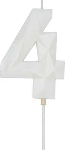 Miniatura 10 de DERVENTA Velas de cumpleaños con números grandes, 3D, color rosa, 3.7 pulgadas, decoración para tartas de fiesta, 1 pieza (número 3 rosa)