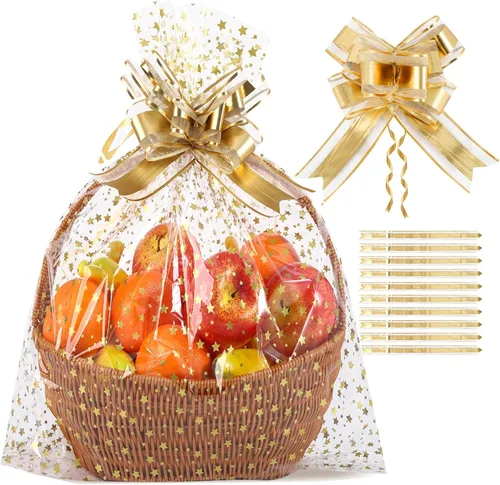 Miniatura 21 de 50 bolsas de celofán transparentes planas de 7" x 12" (A:17.8*A:30.4 cm), bolsas de celofán de polietileno de 2.8 mils para envolver regalos