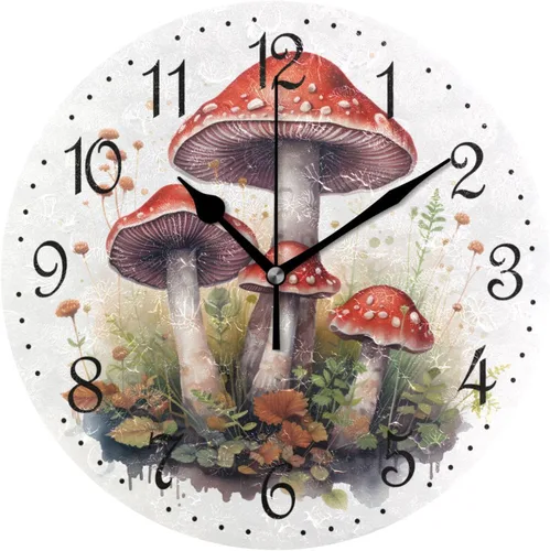 Miniatura 22 de ALAZA Reloj de pared de vaca de granja de 10 pulgadas, funciona con pilas, silencioso, sin tictac, decoración del hogar para cocina, sala de estar