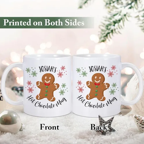 Miniatura 2 de Regalo de Navidad para niños, tazas de café de Navidad con nombre personalizado, taza de chocolate caliente para niños, taza de cacao de chocolate