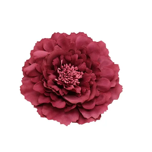 Miniatura 6 de Broche de flores de peonía bohemio para mujer, broche de flores para viajes, fiestas, festivales PF-11 (negro) (paquete de 1)