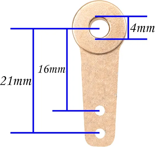 Miniatura 6 de 4 Uds. Aluminio RC Airplane Dirección Servo Brazo Balancín Brazos para RC Quadcopter Ala Fija Partes (0.157 in)