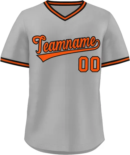 Miniatura 9 de KXK - Camiseta de béisbol personalizada con nombre y número cosidos, estilo Hip Hop, con cuello en V, atlética, para hombres, mujeres y jóvenes