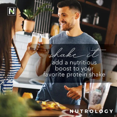 Miniatura 9 de Nutrology Greens & Fruits - Superalimento de origen natural, chocolate (30 porciones) TRIPACT Proteína vegana en polvo, para batidos de proteínas