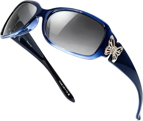 Miniatura 13 de LVIOE - Lentes de sol polarizadas para mujer, decoración de mariposa a la moda, para conducir y pescar - 99.99% de protección UV
