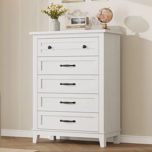 Miniatura 11 de GarveeHome Cómoda de 6 cajones para dormitorio, cómoda de 47 pulgadas de ancho con almacenamiento independiente, baúl de almacenamiento de madera