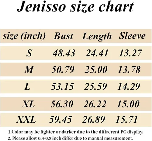 Miniatura 6 de Jenisso Camiseta holgada de manga corta para mujer, cuello redondo, básica, informal, holgada