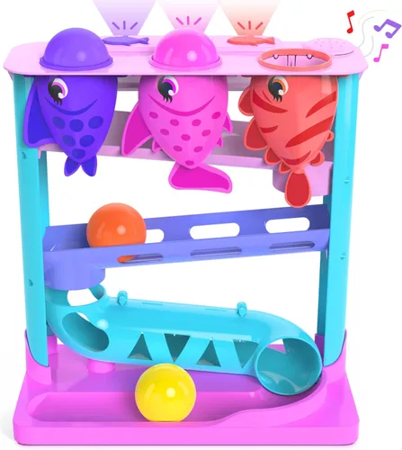 Move2Play, Feed The Fish | Más de 30 canciones y frases Fin-Tastic | Juguete musical para bebés y niños pequeños | Regalo de primer cumpleaños para