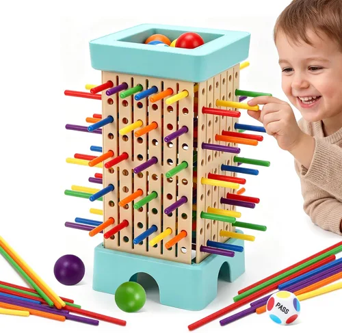 Montessori Game Board Game, Multiplayer for Kids 4-8, Math Educational, Fine Motor Skill Toy for Girls Boys, Classic Fun Games for Age 3 4 5 6 7 8