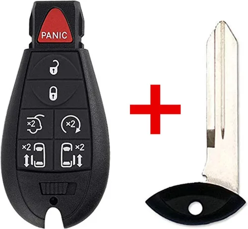 Miniatura 3 de Estuche para llavero de repuesto para Town and Country Dodge Grand Caravan IYZ-C01C M3N5WY783X 56046708AB 56046708AE (Solo un estuche)