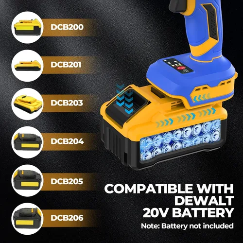 Miniatura 5 de Sierra de Vaivén Inalámbrica Compatible con Batería Dewalt 20V (Batería no incluida) Sierra Sawzall Inalámbrica para Corte de Madera/Metal/PVC