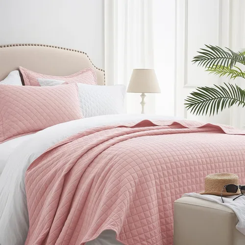 Miniatura 23 de SunStyle Home Colchas Tamaño Queen Verde Oliva, Cubrecamas Edredón Ligero, Juego de Ropa de Cama Tamaño Full Queen, Colcha Coverlet con Costuras 01