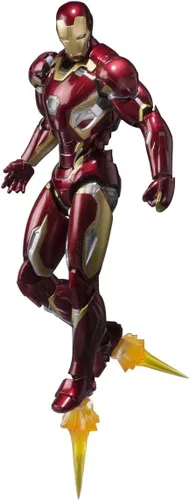 Figuras de Avengers SH, Iron Man Mark 45, de alrededor de 6.10 pulgadas ABS U0026 PVC u0026, fundido a presión, figura de acción pintada por Bandai