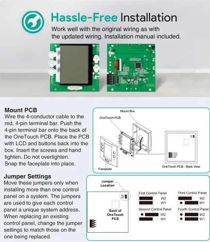 Miniatura 5 de sixcow R0550700 Reemplazo del subconjunto de PCB para el sistema de control Jandy Aqualink RS OneTouch, pieza de repuesto del panel de control