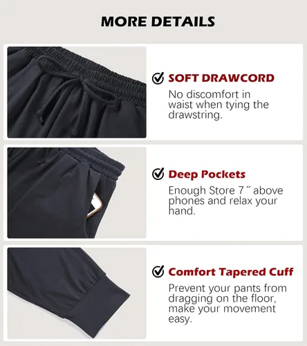 Miniatura 5 de Envlon Womens Yoga Sweatpants Loose Lightweight Workout Joggers Pants Drawstring Comfy Casual Lounge Pants with Pockets