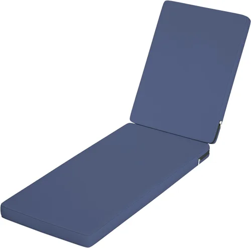 Miniatura 10 de Chaise Lounge - Cojines para muebles de patio al aire libre Cojines para sillas de patio resistentes al agua de 72 x 21 pulgadas Cojines Gris