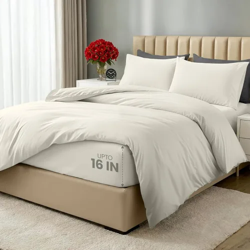 Miniatura 30 de Utopia Bedding Funda de edredón tamaño Queen – 1 funda de edredón con 2 fundas de almohada – Funda de edredón de 3 piezas con cierre de cremallera