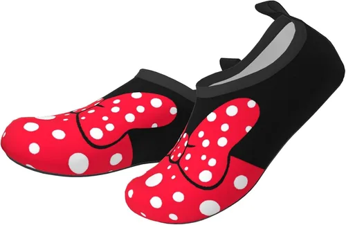 Miniatura 2 de Fashion Kawaii Red Bow Polka Dot Water Shoes for Boys and Girls, Kid Quick Dry Non-Slip Water Skin Barefoot Sports Shoes Aqua Socks for Beach Swim