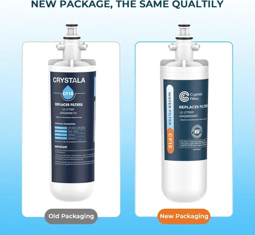 Miniatura 2 de Crystala Filters Repuesto para filtro de agua LG LT700P/ADQ36006101, NSF 42 compatible con Kenmore Clear 9690, 469690, ADQ36006101, ADQ36006102