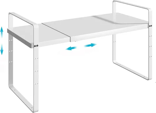 Miniatura 11 de iPEGTOP Estante organizador de almacenamiento expandible para gabinete, soporte de armario resistente, estante de especias, altura ajustable