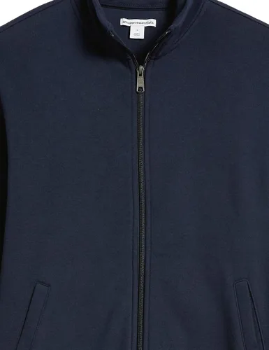 Miniatura 5 de Tienda Essentials - Sudadera con cremallera completa y cuello alto falso para hombre