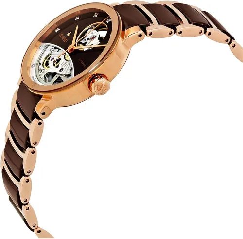 Miniatura 2 de Rado Reloj automático suizo Centrix para mujer Marrón