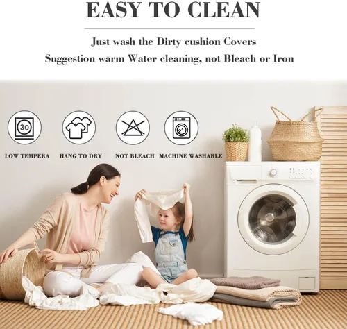 Miniatura 7 de Soothing Home - Fundas de sofá, fundas de sofá de héroe para sofá, fundas de cojín de sofá, fundas lavables para sofás seccionales, fundas elásticas