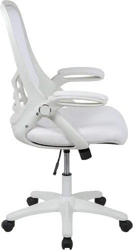 Miniatura 16 de Flash Furniture Porter - Silla de oficina giratoria de respaldo alto con soporte lumbar ajustable y altura, silla de escritorio ergonómica de malla