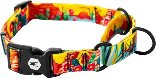 Miniatura 17 de Wolfgang - Collar de perro Martingala resistente con hebilla de nailon de liberación rápida para caminar y entrenar, estampado NewMoon, mediano